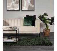 Sienna Shaggy Floor Rug Large Plain Soft Sparkle Mat Thick 5Cm Pile