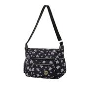 Sienna Shaun Crinkle Nylon Cross-body Casual Bag | Adjustable 1.5M Shoulder Strap | Two Side Slip Zipped Pockets 100% Nylon | Sports & Travel Bag (Star)