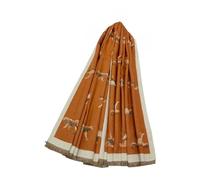 Sienna Shaun Fashion Scarf Leopard Soft Woven Frayed Wrap | 100% Viscose, 65cm x 180cm | Ultimate Comfort and Versatile Style All Year Round (Burnt Orange)
