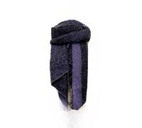 Sienna Shaun Scarf Chevron Block Print with Stylish Diagonal Edges | 30% Wool 70% Acrylic, 50cm x 180cm | Soft Wool-Acrylic Blend for Cozy, Lightweight Warmth and Geometric (Purple)