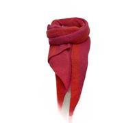 Sienna Shaun Scarf Chevron Block Print with Stylish Diagonal Edges | 30% Wool 70% Acrylic, 50cm x 180cm | Soft Wool-Acrylic Blend for Cozy, Lightweight Warmth and Geometric (Fuchsia Pink/Orange)