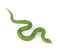 SIENON Realistic Fake Snakes Toy Soft Rubber Snake Figure Garden Snake Scare Birds and Squirrels, Green Snake Toy Figurines Stress Relief Gag Toys Halloween Party Favors Decoration Prank Props