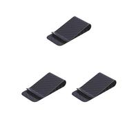 Siepificius 3 Set Slim Carbon Fiber Money Clip Matte Black Credit Card Holder Wallet Organizer