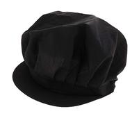 Siepificius Cook Adjustable Men Women Kitchen Baker Chef Elastic Cap Hat Catering Black A