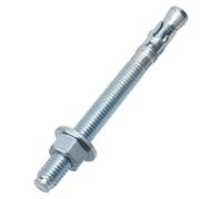 Sieqioor 3/8 x 3 Inch 20 Pack Inch Standard Fasteners for Heavy Duty Zinc Wedge Anchors for Cement, Concrete, Brick & Masonry
