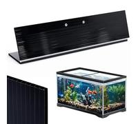 Sieral Aquarium Canopy Set Polycarbonate Greenhouse Panels 15.37 x 7.63 x 0.12 Inch for 5/10 Gallon Fish Tank Without Center Brace Aquariums Cover Fish Tank Lid, Black