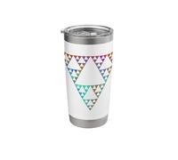 Sierpinski Triangle Fractal Geometry Math Shapes Mania Stainless Steel Insulated Tumbler