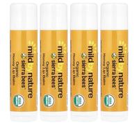 Sierra Bees™, Organic Lip Balms, Honey, 4 Pack, 0.15 oz (4.25 g) Each, Mild By Nature