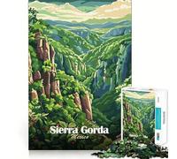 Sierra Gorda, Mexico Landscape Art for Adults 1000 Piece Jigsaw Puzzle Mind Puzzle Relaxing Fun Image Assembly Warm Surprise 38x52cm