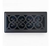 Sierra Grates 4" x 12" Victorian Floor Register in Cast Iron Black - Vent Covers for Home Floor- Decorative Air Vent Covers- Floor Register 4” x 12” (Duct Opening)