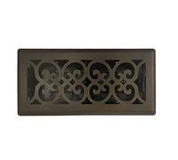 Sierra Grates Precision Flow 4"x14" Steel Floor Register - Victorian Design, Metallic Bronze Finish - Premium Home Vent Covers, Durable & Decorative -Fits 4" x 14" Duct Openings, Easy Installation
