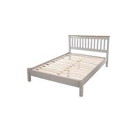 Core Products Halea 4'6'' Pine Double Bed Frame - Grey, Grey
