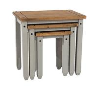 Sierra Grey & Pine Nest of Tables Natural