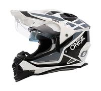 Oneal Sierra R Motocross Helmet, black-grey-white, size XL for Men
