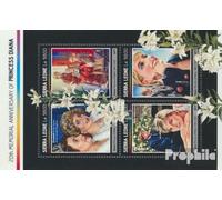 Sierra Leone 8220-8223 Sheetlet (complete. issue.) unmounted mint / never hinged ** MNH 2017 Princess Diana (Stamps for collectors) British royal family (Diana, Charles, Elisabeth ..)