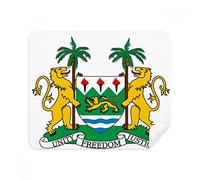 Sierra Leone Africa National Emblem Phone Screen Cleaner Glasses Cleaning Cloth 2pcs Suede Fabric