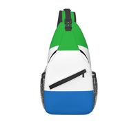 Sierra Leone flag Casual Crossbody Bag Durable Large Capacity Lightweight and Breathable Suitable for Various Outdoor Venues