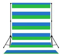 Sierra Leone Flag Lightweight Photo Backdrop Soft Background For Indoor Shooting, Party & Live Streaming - 5x7ft