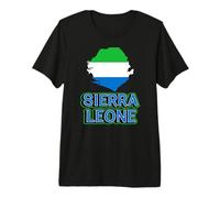 Sierra Leone Flag Patriotic Men Women Kids Leonean Premium T-Shirt