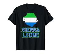 Sierra Leone Flag Patriotic Men Women Kids Leonean T-Shirt