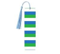 Sierra Leone Flag Print 5pcs Wooden Bookmark for Men Women, Bookmarks with Tassel, Bookmarks Gifts for Book Lovers