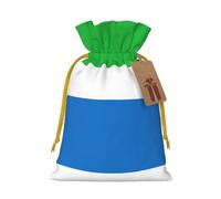 Sierra Leone Flag Print Drawstring Gift Bags,For Holiday Season,Birthdays,Anniversaries And Any Special Occasion