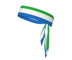 Sierra Leone Flag Print Fashionable and Comfortable Headband for Stylish Workout Apparel Accessories