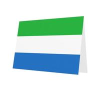 Sierra Leone flag Print Greeting card Blank card with envelope,Unique Designs for Festivals Invitations