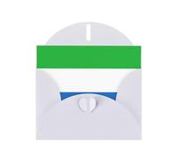 Sierra Leone flag Print Greeting card Blank card with envelope,Unique Designs for Festivals Invitations