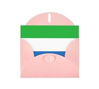 Sierra Leone flag Print Greeting card Blank card with envelope,Unique Designs for Festivals Invitations