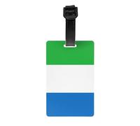 Sierra Leone Flag Print Luggage Tag Suitcases Identification Labels Set Travel Bag Backpack Suitcase Tags