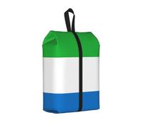 Sierra Leone Flag Shoe Bag for Travel-Waterproof Shoe Organiser for Suitcase, 3 in 1 Storage Pouch for Gym Trainers