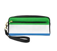 Sierra Leone Flag Small Makeup Bag, Travel Makeup Bag, Cosmetic Bag for Women, Cosmetic Bag Durable Zipper