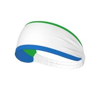 Sierra Leone Flag Sports Headband For Men Women Tennis Sweat Band For Workout Sports Headbands Elastic For Running