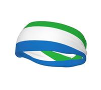 Sierra Leone flag Sports Sweatband Headband Lightweight Stretch Breathable Moisture Absorbing for Men and Women
