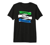 Sierra Leone Flag Unity Freedom Justice Premium T-Shirt