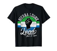 Sierra Leone Land That I Love With Leonean Flag Pride T-Shirt