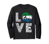 Sierra Leone Love King Sierra Leonean Flag Long Sleeve T-Shirt
