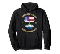 Sierra Leone Roots Half American Sierra Leone Flag Pullover Hoodie