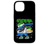 Sierra Leonean King dabbing Sierra Leone Flag Pride for Kids Case for iPhone 14
