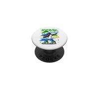 Sierra Leonean King dabbing Sierra Leone Flag Pride for Kids PopSockets Adhesive PopGrip