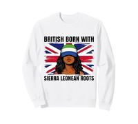 Sierra Leonean Roots British Born Girl Sierra Leone Heritage Sweatshirt