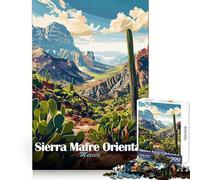 Sierra Madre Oriental, Mexico Landscape Art 1000 Piece Jigsaw Puzzles for Adults Sharp Logic Toy Home Leisure Tight Cut Heartfelt Gift 38x26cm