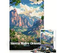 Sierra Madre Oriental Mountain Landscape 1000 Piece Jigsaw Puzzles for Teenagers Jigsaw Solid Logic Toy Calm Fun Precision Cut Santa Wish Item 38x52cm