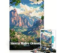 Sierra Madre Oriental Mountain Landscape 1000 Piece Jigsaw Puzzles for Teenagers Jigsaw Solid Logic Toy Calm Fun Precision Cut Santa Wish Item 38x52cm