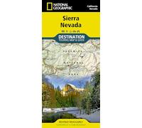 Sierra Nevada, California Map: Destination Maps (National Geographic)