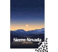 Sierra Nevada California Night Landscape Jigsaw Puzzle, 1000 Piece