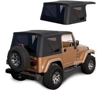 Sierra Offroad Replacement Soft Top, fits Jeep Wrangler TJ Model 1997-2006, Premium Marine-Grade Denim Vinyl, Factory Quality and Precision Fit, Black