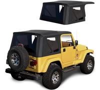 Sierra Offroad Replacement Soft Top with Tinted Windows, fits Jeep Wrangler TJ Model 1997-2006, Premium Sailcloth Vinyl, Factory Quality and Precision Fit, Black