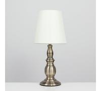 Sierra Traditional Pair of Cream Table Lamps Touch On/Off Dimmable ValueLights Cream One Size